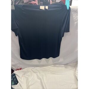 CHICO'S Sz 2 Ultimate Tee Scoop Neck Short Sle Swing T Shirt dressy or casual 55